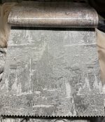 پرده دکوری شانل طرح پتینه مدل پلیسه یکطرفه ریزشی - Image 5